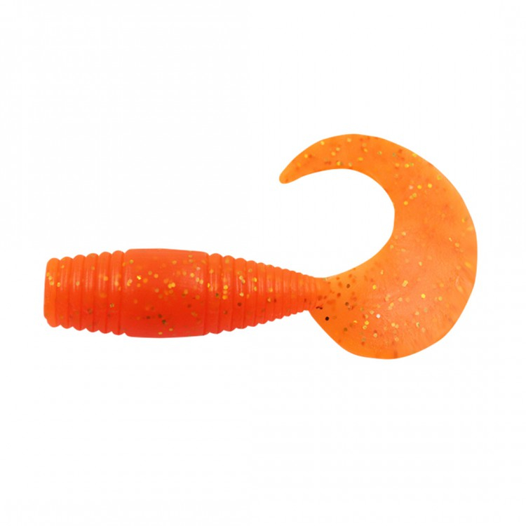 Твистер YAMAN PRO Spry Tail, р.1,5 inch, цвет #03 - Carrot gold flake (уп. 10 шт.)/130/
