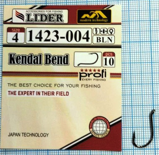 крючок /LIDER/ KENDAL BEND (BLN) №4 (уп.10шт) 1423-004