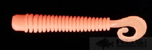 Твистер-червь MEREGA Hooky Tail (съедобная), р.65 мм, вес 1,5 г, цвет M241, креветка (уп.10 шт)/200/
