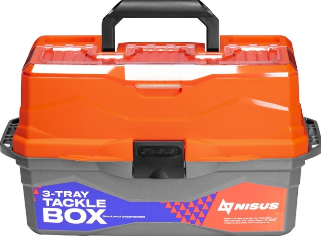 Ящик для снастей Tackle Box трехполочный NISUS оранжевый/3/