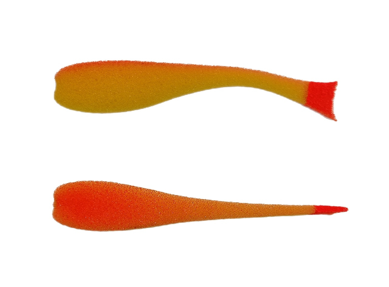 Поролоновая рыбка YAMAN с силиконовой вставкой, р. 120 мм, цвет 20 UV (5 шт.)