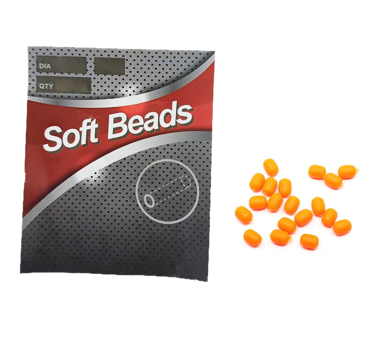 Бусина фидерная Namazu Soft Beads, PVC, овальная, d-4,7 мм, L-6,2 мм, цв. фц. оранж. (20 шт.)/1000/