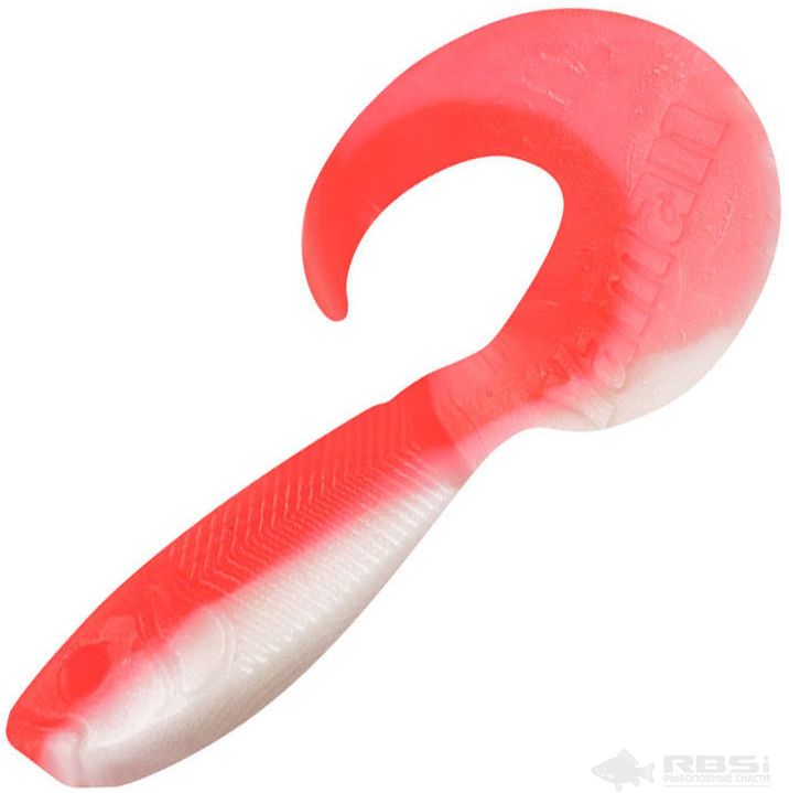 Твистер YAMAN PRO Mermaid Tail, р.3 inch, цвет #27 - Red White (уп. 10 шт.)