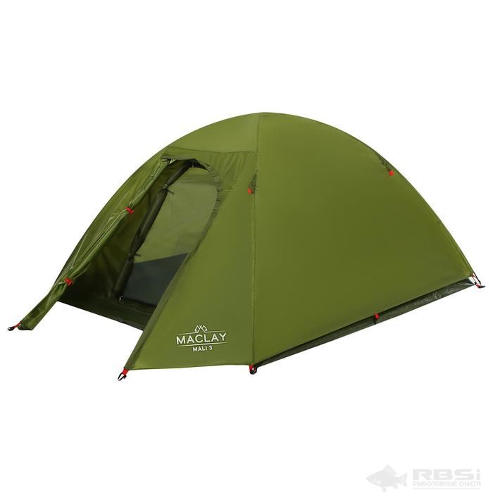 Палатка туристическая MALI 3, размер 255 х 180 х 120 см, 3-местная, двухслойная