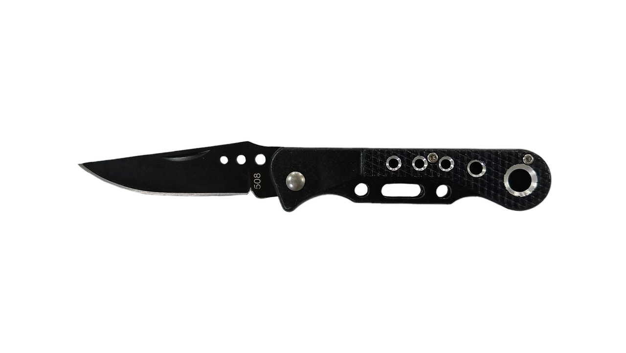 Нож Pocket Knife складной, 145мм, длина клинка 65мм, нерж. сталь, цв. черный (508)