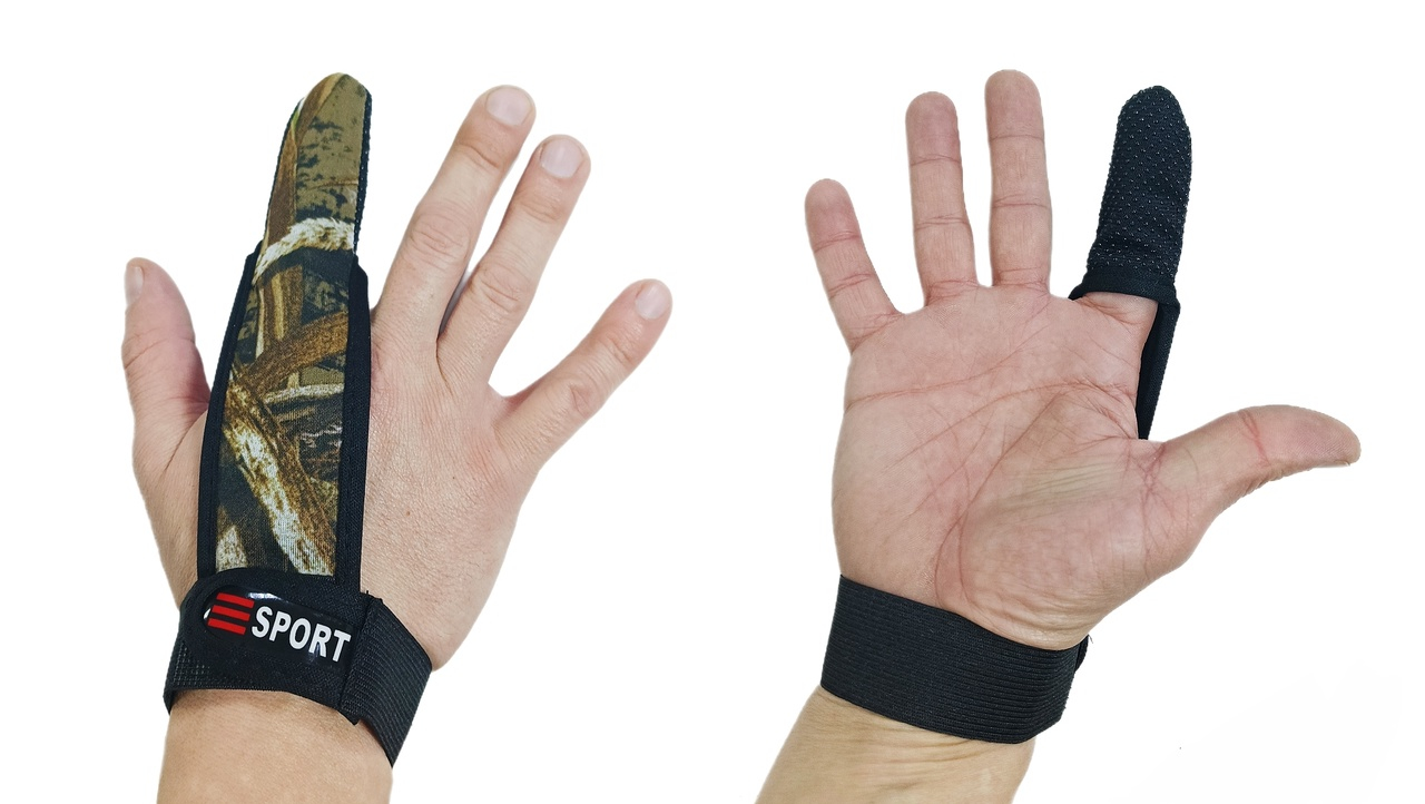 Перчатки неопрен для рыбаков ИРБИТКА м-ль №3, на 1 палец цвет КМФ утяжка на липучке с резинкой