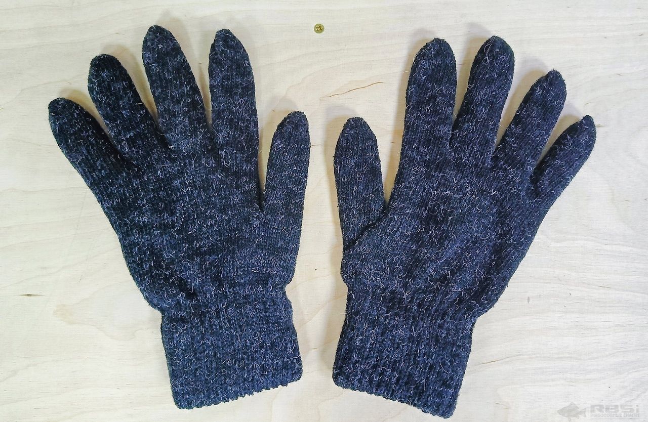 Перчатки мужские зимние шерстяные теплые двойные № 2 артикул № 2 - RBSi .
