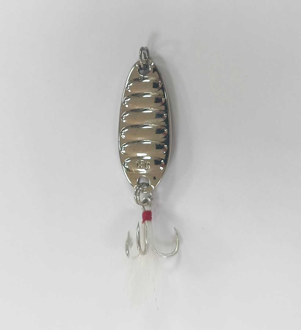 Блесна Ирбитка плавунец 15гр, длина 4 см,серебро