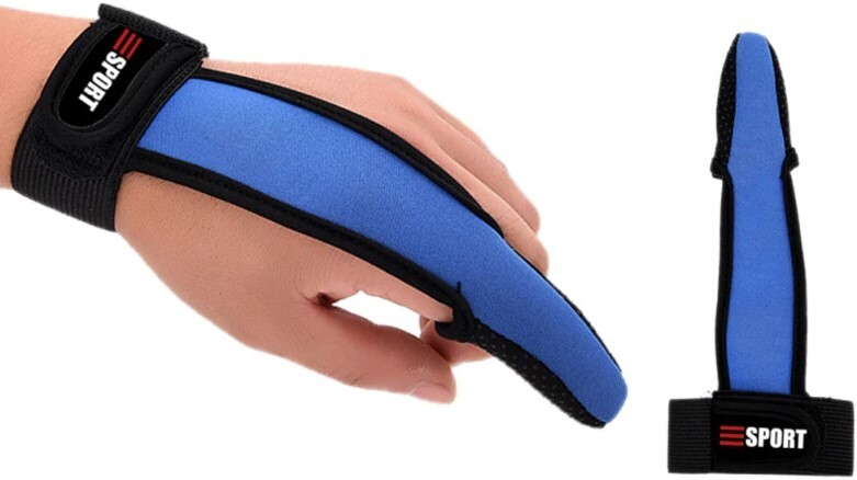 Перчатки неопрен для рыбаков ИРБИТКА м-ль №3, на 1 палец цвет синий утяжка на липучке с резинкой