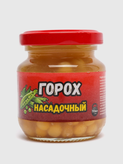 Горох насадочный в баночках 