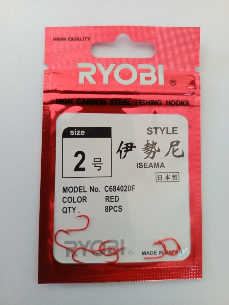 RYOBI ISEAMA FLATTED RED #2 уп.5 пакет.
