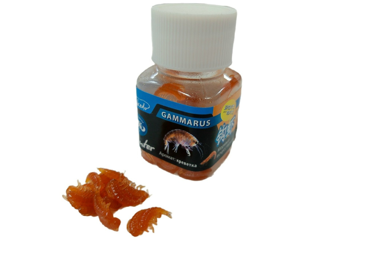 мормыш искуственный /TAKEDO/ съедобный, аромат., креветка TKS29000107F2-10мм (уп.60шт)