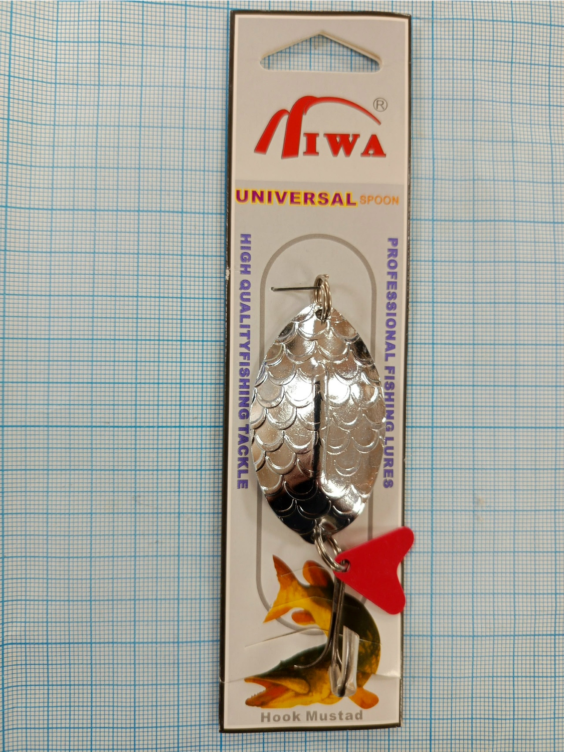 Блесна колеб. MIWA волна ложка 20g. серебро упак.10шт.