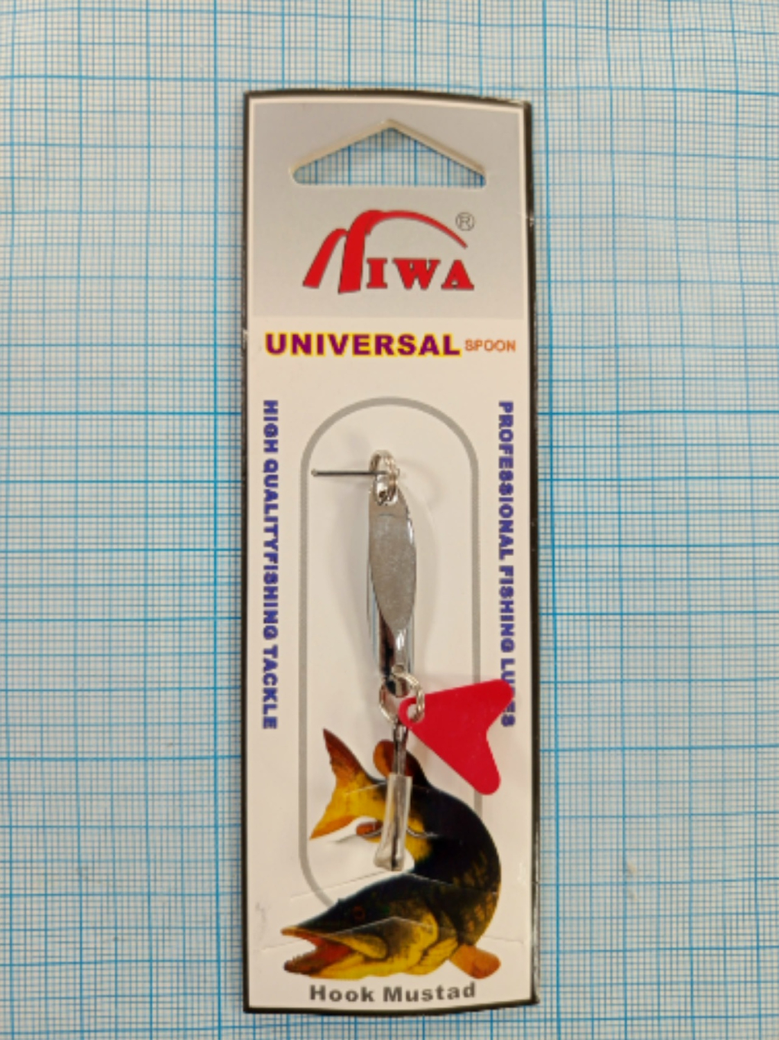 Блесна колеб. MIWA кастмаст. загнут. 3.5g. серебро упак.10шт.