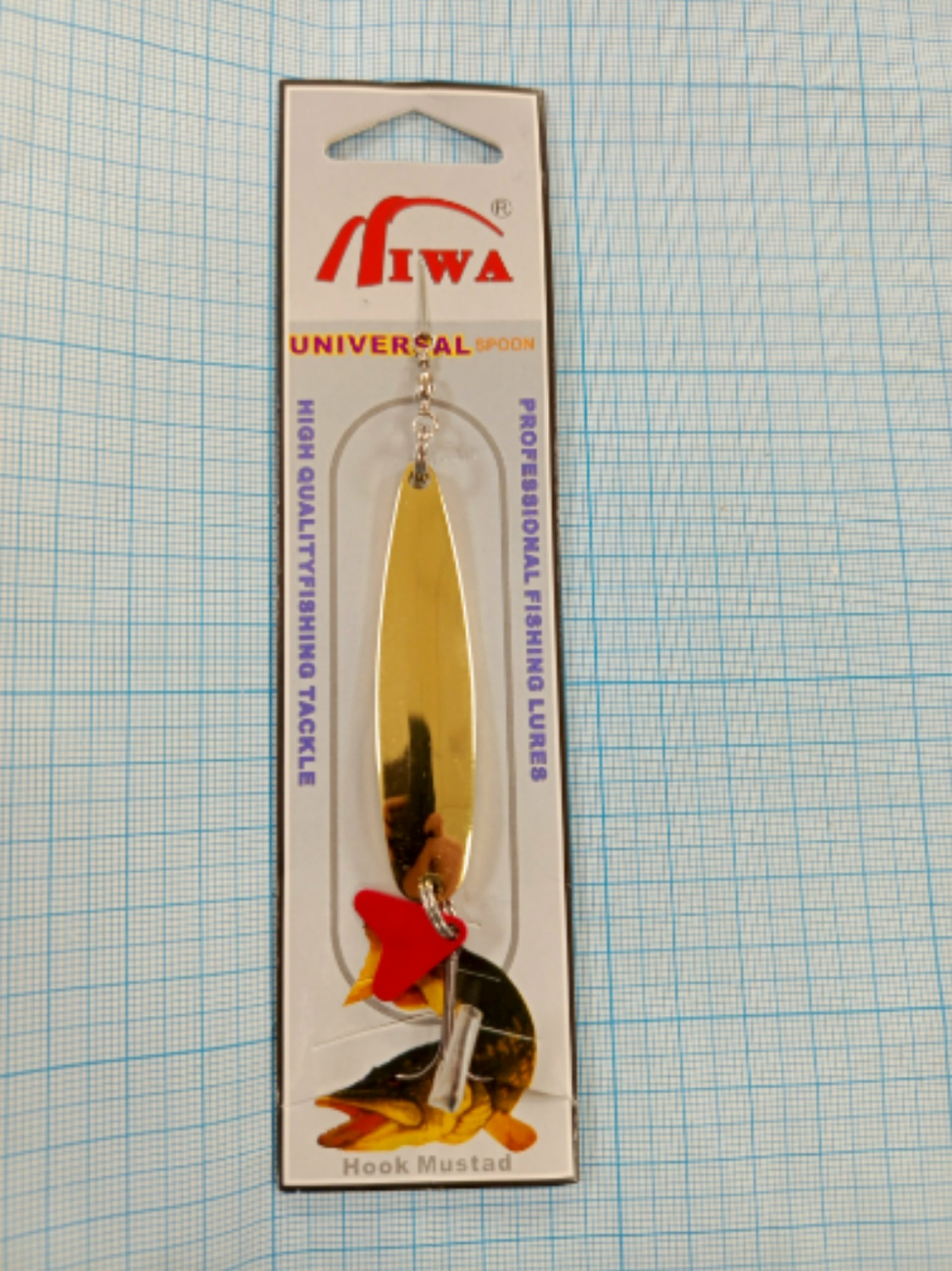 Блесна колеб. MIWA листок 17g. золото упак.10шт.