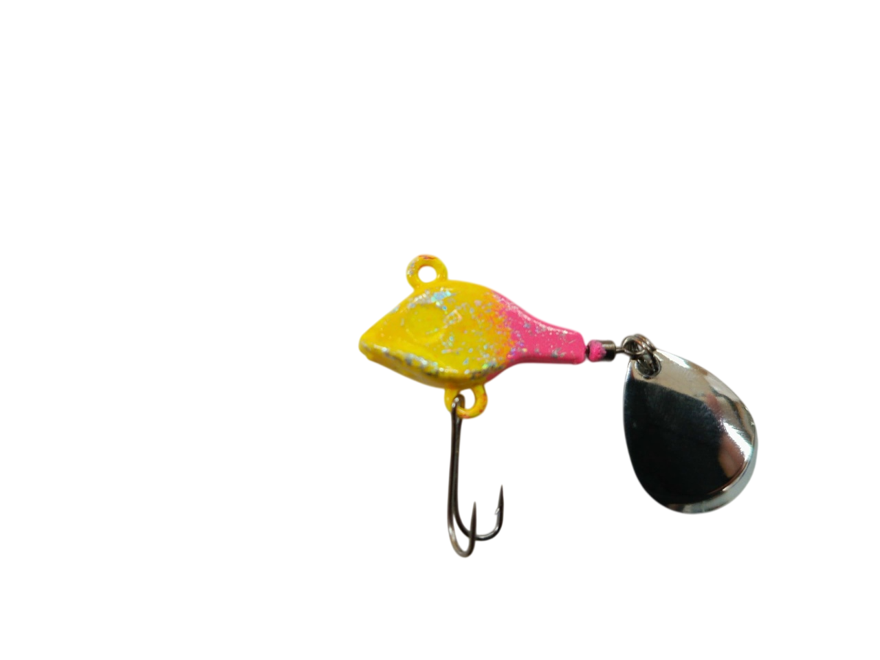блесна /БУЛЕР/ ТЕЙЛ-СПИННЕР лимон-роз. голография 10гр. 1105-040