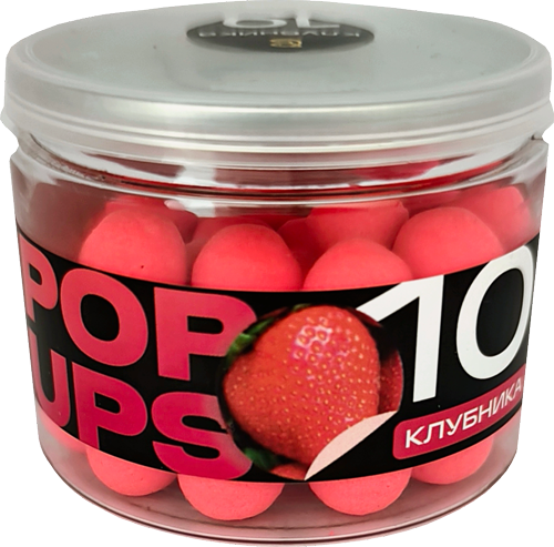Бойлы CARPELLA POP-UP 10мм Клубника (25г)