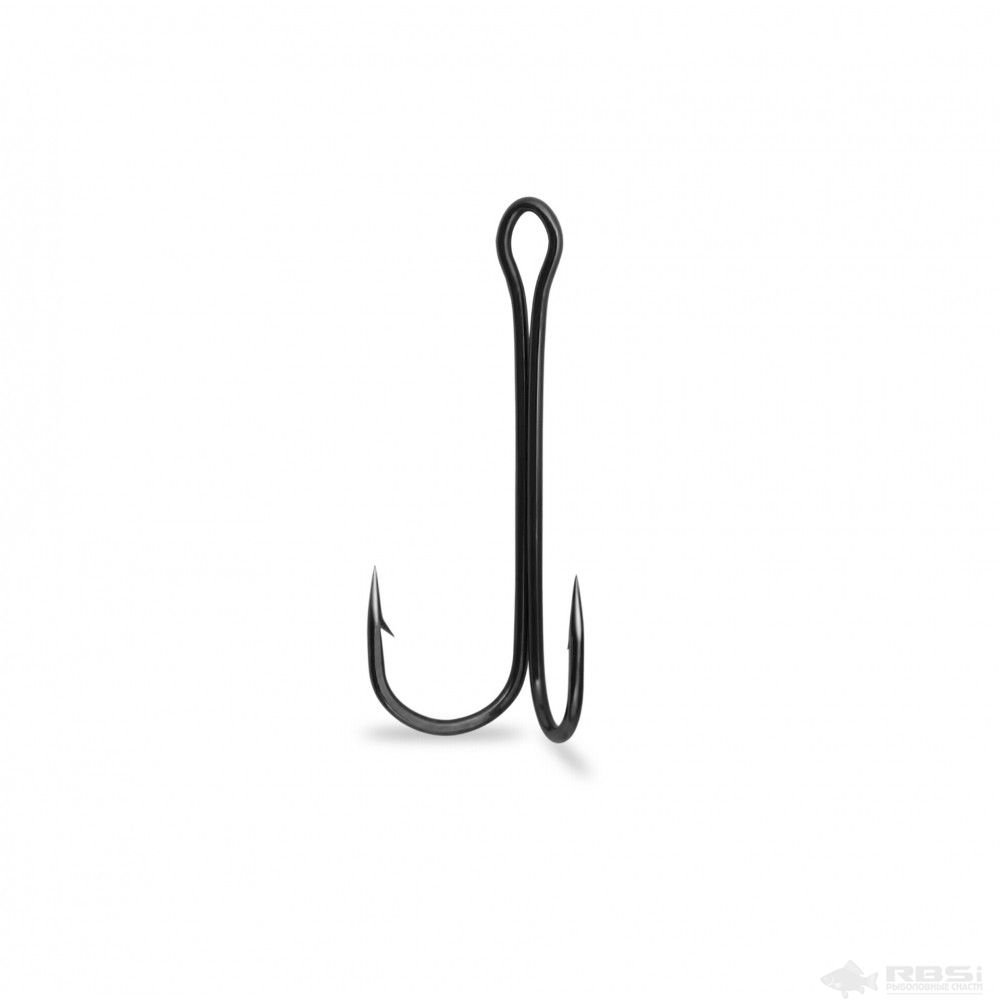 Крючок Namazu «Double Hook Long», размер 2 (INT), цвет BN, двойник